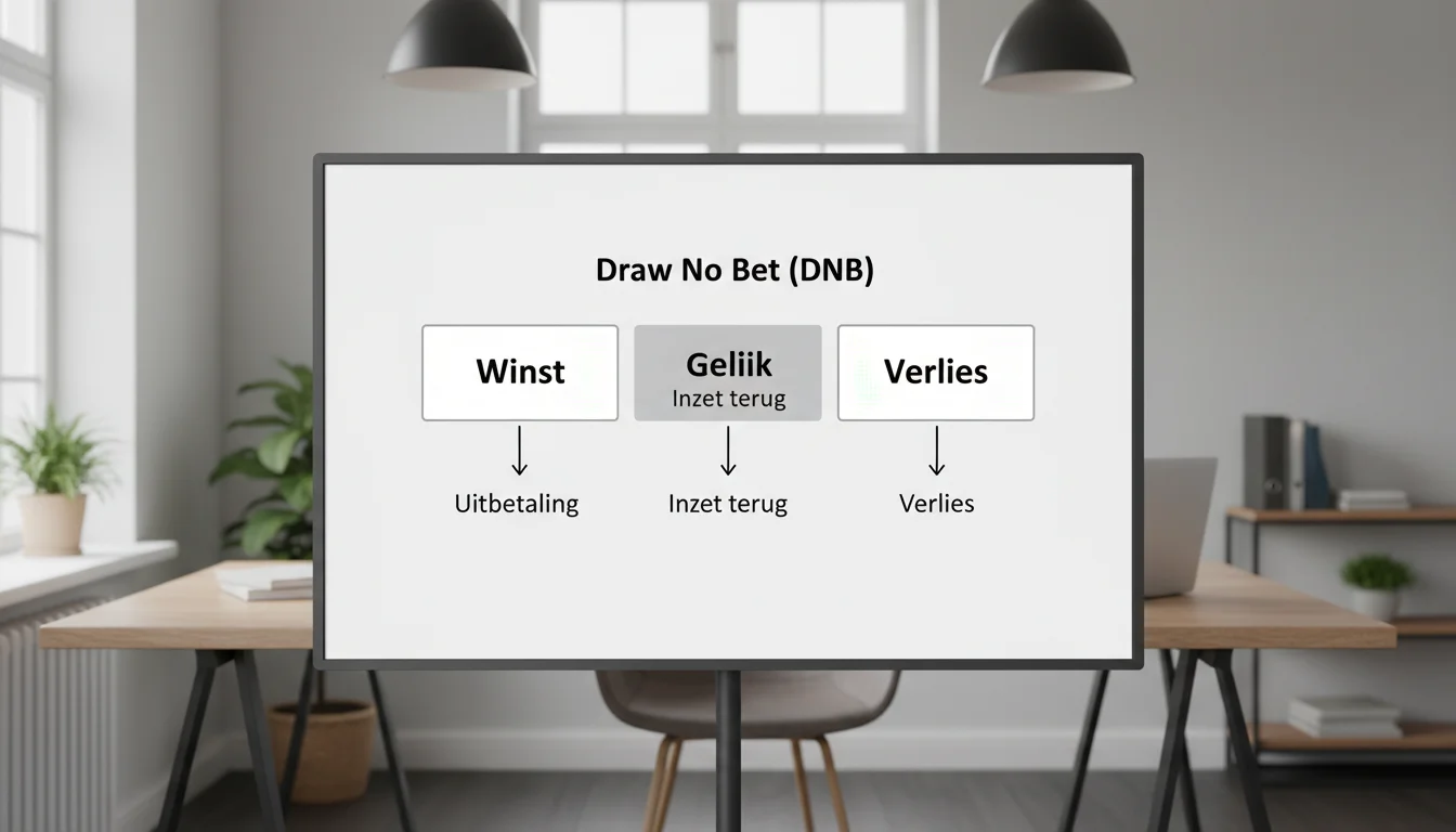 Visuele uitleg van Draw No Bet werking