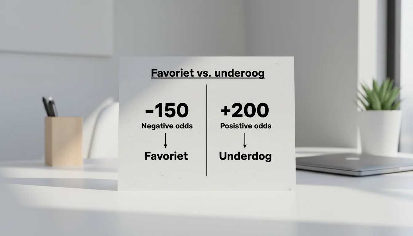 Uitleg van negatieve en positieve Amerikaanse odds