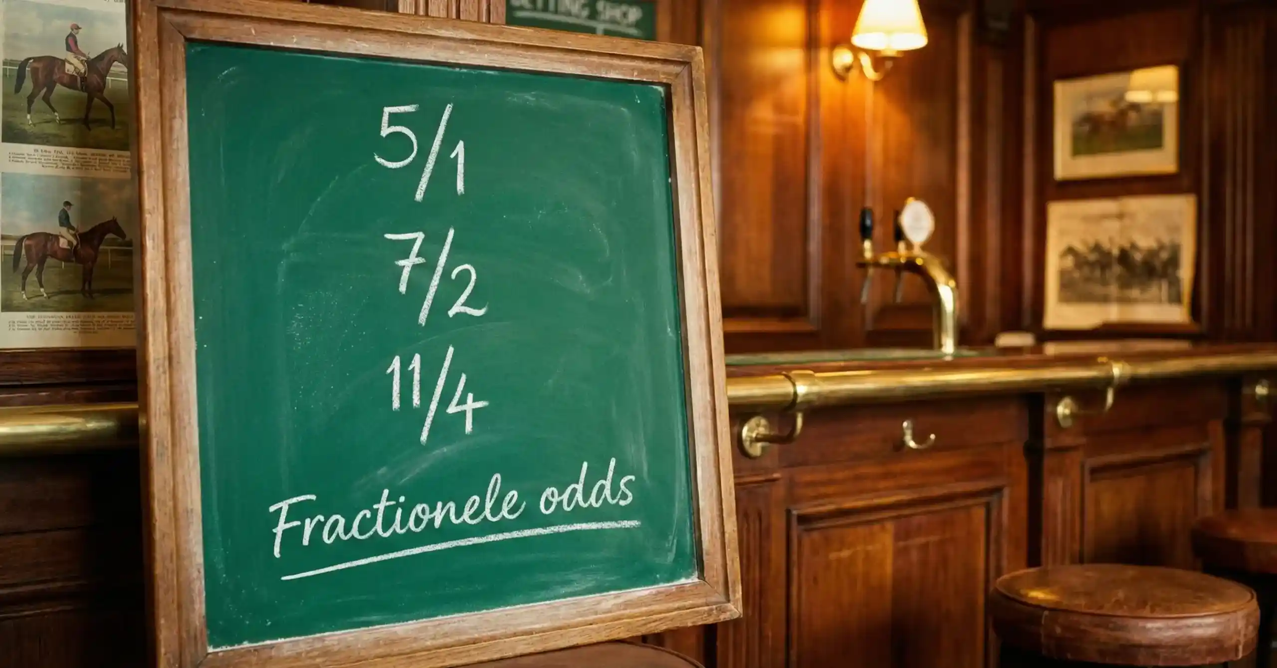 Britse bookmaker met traditionele quoteringenbord